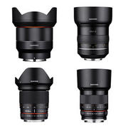 サムヤンオプティクス社の一眼カメラ用交換レンズ4本を発売