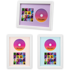 CDディスプレイフレーム<small>（ディスク＆ブックレット）</small><br>ラベンダー／ピンク／アクアブルーの製品画像