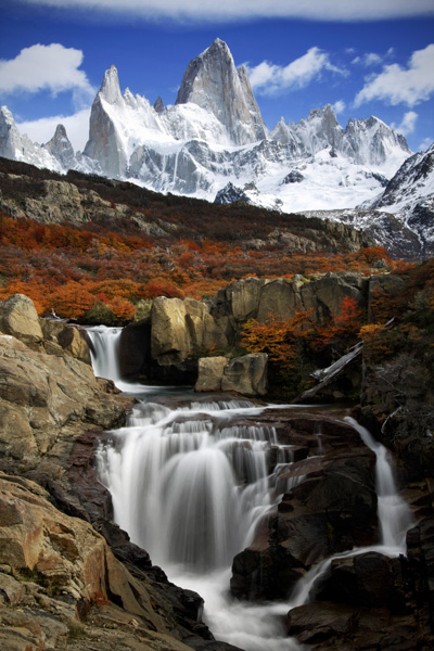 The Mountain and the waterfall