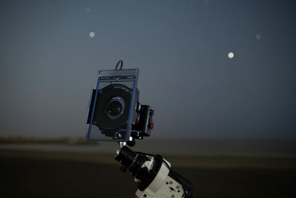 Anti-Fog スターリーナイトを使って撮影中