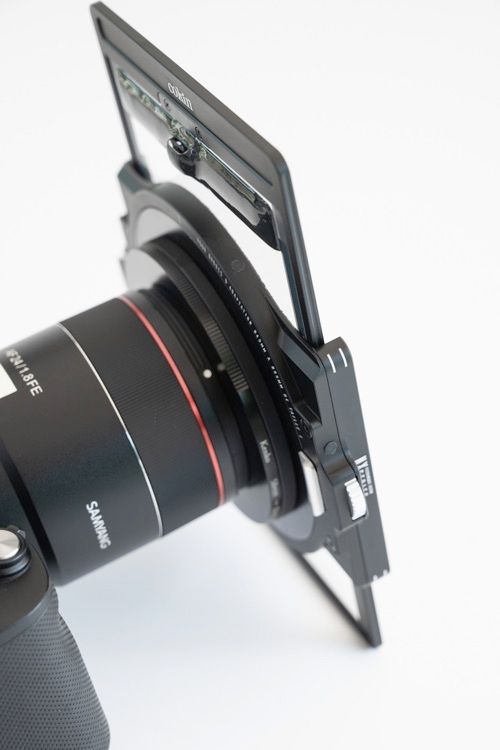 NXフィルターホルダーを介してAnti-Fog ハーフプロソフトンクリアを取り付けた。