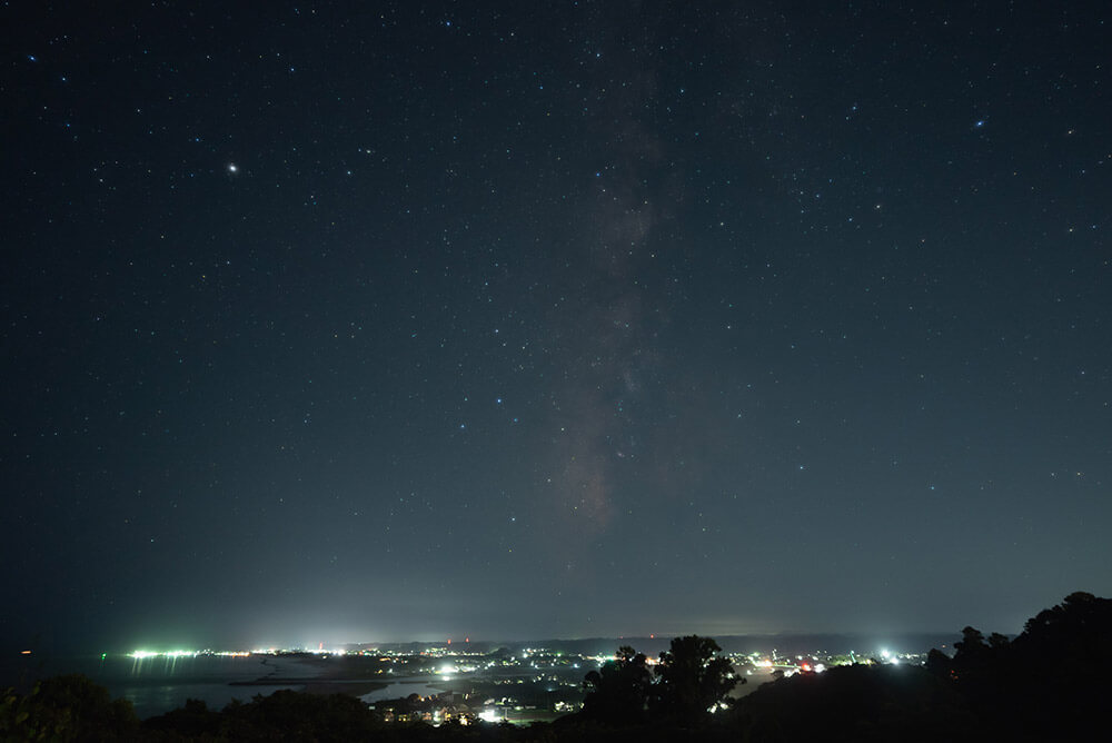 ハーフプロソフトン(A) 星空にのみぼかし効果