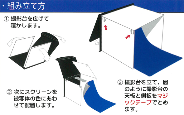 ソフトライティングスタジオの組み立て方