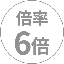 倍率6倍